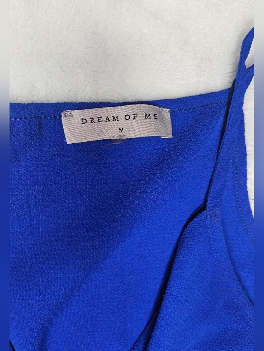 Dream of Me Royal Blue Faux Wrap High-Low Maxi Dress Size M - Picture 3 of 7